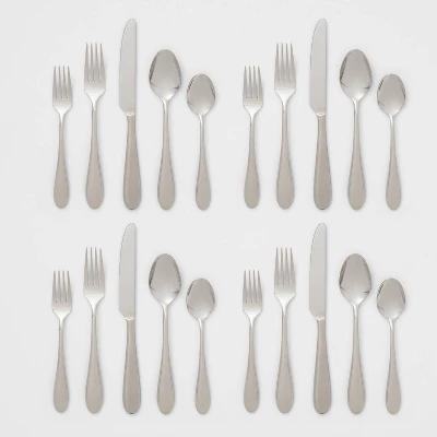 20pc Luxor 18/10 Stainless Steel Flatware Set - Threshold Signature™ 3 20pc Luxor 18/10 Stainless Steel Flatware Set - Threshold Signature™ - Image 3