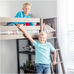 Max & Lily Twin High Loft Bed With Bookcase And Desk -Kids’ Furniture Store GUEST 0360ef0f e2f1 4945 a6c6 6c56f2954675