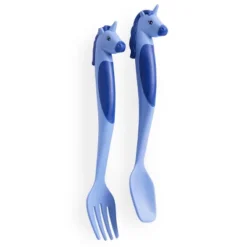 2pc Plastic Unicorns Utensil Set - Dinneractive -Kids’ Furniture Store GUEST 06602e40 b5d3 4223 8da4 45e62c582656