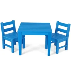 Costway 3PCS Kids Table & 2 Chairs Set Outdoor Heavy-Duty All-Weather Activity Table Set -Kids’ Furniture Store GUEST 09c0b42b e54a 41ab b924 3b25d6ae0755