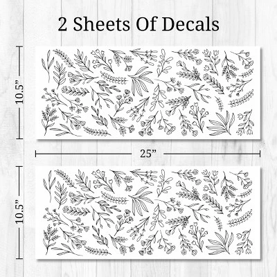 Black Flowers Wall Decor - Decalcomania 6 Black Flowers Wall Decor - Decalcomania - Image 6