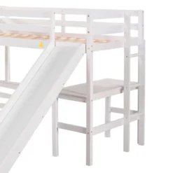 Twin Over Full Bunk Bed With Twin Size Loft Bed With Desk, Slide And Full Length Rail - ModernLuxe 17 Twin Over Full Bunk Bed With Twin Size Loft Bed With Desk, Slide And Full Length Rail - ModernLuxe -Kids’ Furniture Store GUEST 0b1940ac 8305 4008 9f3d 3449a93ff9e2