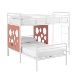 Twin Modern Cut-Out L-Shaped Metal Bunk Bed - Saracina Home -Kids’ Furniture Store GUEST 0b6c5706 4a46 4bd7 a0fc de6c2680dbc2