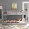 Full Over Full Alaina Floor Wood Bunk Bed - Room & Joy