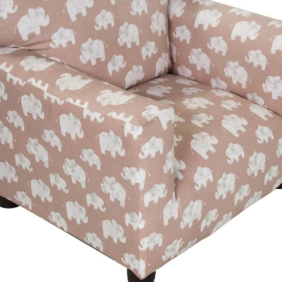 Nuea Elephant Print Kids' Chair Pink - HOMES: Inside + Out 5 Nuea Elephant Print Kids' Chair Pink - HOMES: Inside + Out - Image 5