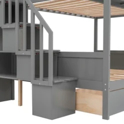Twin Over Full Bunk Bed With Shelves, Storage Staircase And 2 Drawers - ModernLuxe 18 Twin Over Full Bunk Bed With Shelves, Storage Staircase And 2 Drawers - ModernLuxe -Kids’ Furniture Store GUEST 13a5d23b 9398 4232 bb83 bbdcb96e10a3