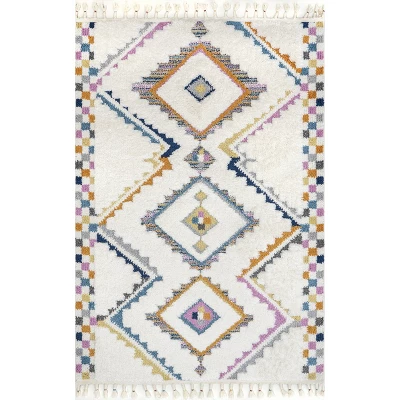 NuLOOM Lilou Moroccan Kids Tassel Area Rug 9 NuLOOM Lilou Moroccan Kids Tassel Area Rug - Image 9