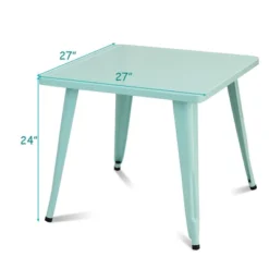 Costway Kids Steel 27'' Square Table Children Play Learn Activity Table Indoor Outdoor -Kids’ Furniture Store GUEST 1559f69f 6643 46f0 95bb 82f5ef24ab93