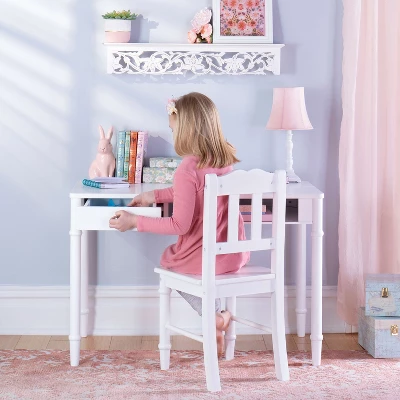 Guidecraft Kids' Dahlia Desk And Chair Set 7 Guidecraft Kids' Dahlia Desk And Chair Set - Image 7