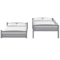 Full Over Full Alaina Floor Wood Bunk Bed - Room & Joy -Kids’ Furniture Store GUEST 17637a1c 68d0 41e4 bef6 f3db885c4d8e