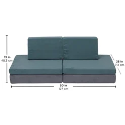 Children's Factory Multipurpose Whatsit Kids Furniture Sofa Couch With Flexible Seat Cushions For Home Bedrooms, Playrooms, And Dorms, Gray -Kids’ Furniture Store GUEST 17fe9ef7 5cc0 4ded a264 fa386ccfaca2