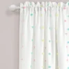 42"x84" Kids' Rainbow Tufted Dot Single Window Curtain Panel - Lush Décor