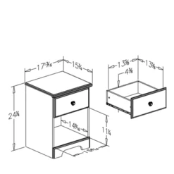 Summer Breeze 1 Drawer Nightstand Blueberry - South Shore -Kids’ Furniture Store GUEST 1900149d 9594 48e6 8668 c6fd843a6057
