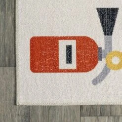 NuLOOM Carmina City Streets Machine Washable Kids Area Rug 3' X 5' In White Multi -Kids’ Furniture Store GUEST 1910b016 a942 4626 9b58 b52367f6e0c5