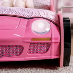 Twin Naglin Racing Car Bed With Led Headlight Pink - HOMES: Inside + Out -Kids’ Furniture Store GUEST 191dacaa 9e3c 4180 befd 1ac3e0e39890