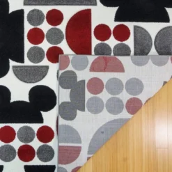 Disney Mickey Mouse Encore 7'10"x10' Indoor Spheres Area Rug Red/Black/Gray -Kids’ Furniture Store GUEST 1d3745ab f0bc 4ea5 b48e b8ea8f4576f0