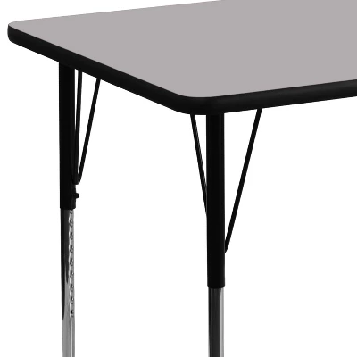Emma And Oliver 30x48 Rectangle Laminate Adjustable Activity Table 3 Emma And Oliver 30x48 Rectangle Laminate Adjustable Activity Table - Image 3