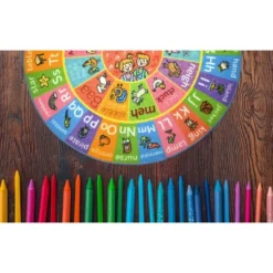 KC CUBS Boy & Girl Kids ABC Alphabet Round Rug Carpet -Kids’ Furniture Store GUEST 1e18f52b 21ca 4a43 9c51 41a55b819ffd