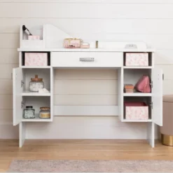Tiara Makeup Desk Pure White - South Shore -Kids’ Furniture Store GUEST 1e869fdd 388f 4fe3 83ae 3dd1648633c7