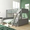 Twin Over Full Capri Wood Bunk Bed Gray - Hillsdale Furniture