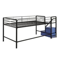 Twin Jamie Junior Loft Bed With Storage Steps Black - Room & Joy -Kids’ Furniture Store GUEST 1fa042a1 14dc 4030 b71f e854c9c20ca5