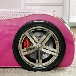Twin Naglin Racing Car Bed With Led Headlight Pink - HOMES: Inside + Out -Kids’ Furniture Store GUEST 20c930d8 24fe 4360 bc40 8e84c2214f43
