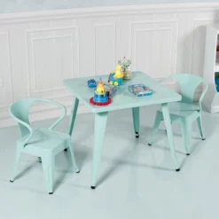 Costway Kids Steel 27'' Square Table Children Play Learn Activity Table Indoor Outdoor -Kids’ Furniture Store GUEST 20d5a3f5 e6d5 4247 bf94 897febf26885