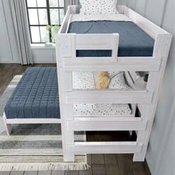 Max & Lily Farmhouse Twin Over Full L-Shaped Bunk Bed With Desk -Kids’ Furniture Store GUEST 224ec98e b4ef 4c3e 9508 40dd42c3a990