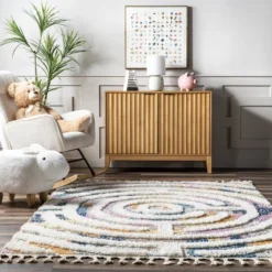 NuLOOM Ava Colorful Maze Kids Tassel Area Rug -Kids’ Furniture Store GUEST 22928018 9ef9 4ffe 8748 cee941b61a44