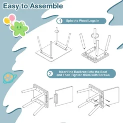 Costway 5 Piece Kids Wooden Activity Table And 4 Chairs Play Set Gift W/ Building Blocks -Kids’ Furniture Store GUEST 24d85ebb 4475 47af 9ae1 957f1a740648