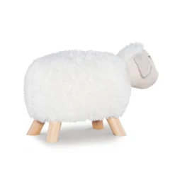 Hillier No Storage Stool White - Powell -Kids’ Furniture Store GUEST 250d8b40 8099 422a bfe7 f3684305a6ae