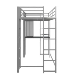 Twin Adele Loft Bed With Desk Silver - Room & Joy -Kids’ Furniture Store GUEST 25306ed4 50ad 45ec b417 86ced7dd37b6