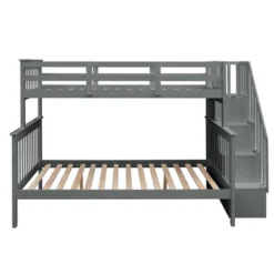 Twin-Over-Full Bunk Bed With Storage Stairs And Guard Rail - ModernLuxe -Kids’ Furniture Store GUEST 26f2b195 1d70 4ae6 95f0 5e2c89e56094