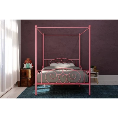 Full Clara Metal Bed Pink - Room & Joy 2 Full Clara Metal Bed Pink - Room & Joy - Image 2