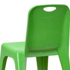 Emma And Oliver 2 Pack Plastic Stackable School Chair With Carrying Handle And 11"H Seat -Kids’ Furniture Store GUEST 28a23a86 464a 45ec 9888 98607096bc56