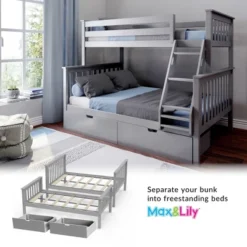 Max & Lily Twin Over Full Bunk Bed With Under Bed Storage Drawers -Kids’ Furniture Store GUEST 28afd76f bfbe 4643 9aa7 491047a7c319
