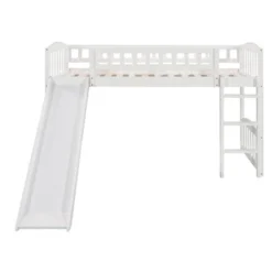 Twin Size Loft Bed With Slide And Ladder - ModernLuxe -Kids’ Furniture Store GUEST 28c3fd73 370d 4fc1 a527 9a0380bed031