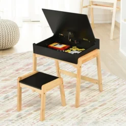 Costway Kids Table & Chair Set Wooden Activity Art Study Desk W/Storage Space -Kids’ Furniture Store GUEST 28d1167d ed35 44ba adce f0b0372c251d