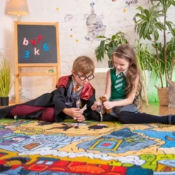 KC CUBS | Harry Potter Wizarding World Boy & Girl Kids Adventure Activity Educational Learning & Game Nursery Bedroom Classroom Rug -Kids’ Furniture Store GUEST 2958c524 e37a 4c45 a328 28a3675b7f3f