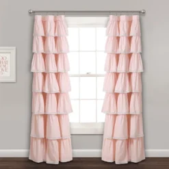 52"x84" Ruffle Window Curtain Panel - Lush Décor -Kids’ Furniture Store GUEST 2a077f5c 7bd3 4681 9282 5aa3533f69f1