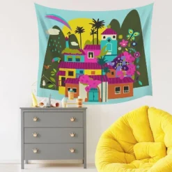 Encanto Casa Madrigal Tapestry Black/Pink/Blue - RoomMates -Kids’ Furniture Store GUEST 2aa2a133 f325 4b56 bc38 8db68fb5667c