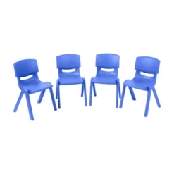 ECR4Kids Plastic School Stack Chair For Indoors And Outdoors, 14in Seat Height, 4-Pack -Kids’ Furniture Store GUEST 2bb732e6 8114 4c66 aae1 1f09f96b56ea