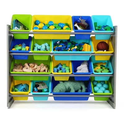 Kids' Super-Size Toy Organizer Elements Collection Gray - Humble Crew 1 Kids' Super-Size Toy Organizer Elements Collection Gray - Humble Crew