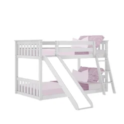 Max & Lily Twin Over Twin Low Bunk Bed With Slide -Kids’ Furniture Store GUEST 2cae2881 b088 46ff ac91 37f66a394034