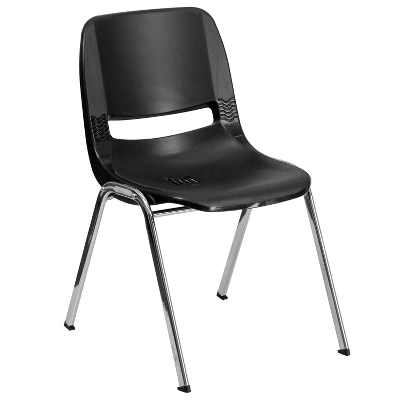 Flash Furniture HERCULES Series 661 Lb. Capacity Ergonomic Shell Stack Chair With 16'' Seat Height 12 Flash Furniture HERCULES Series 661 Lb. Capacity Ergonomic Shell Stack Chair With 16'' Seat Height - Image 12