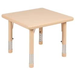 Flash Furniture 24" Square Plastic Height Adjustable Activity Table -Kids’ Furniture Store GUEST 2febda5d 9433 44f6 9bf0 611f1c987b67