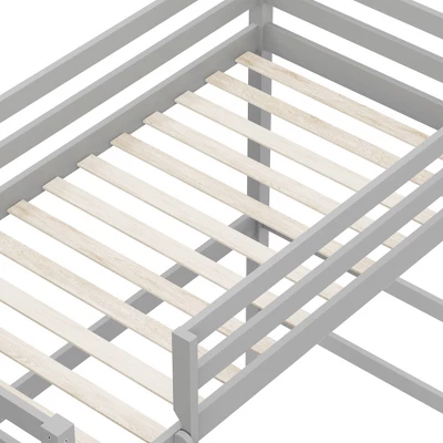 Kids' Twin Caspian Study Loft Gray - Hillsdale Furniture 8 Kids' Twin Caspian Study Loft Gray - Hillsdale Furniture - Image 8