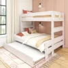 Max & Lily Farmhouse Twin Over Full Bunk Bed With Trundle