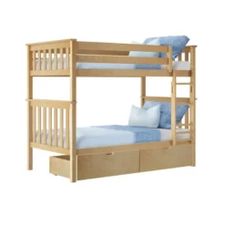 Max & Lily Twin Over Twin Bunk Bed With Under Bed Storage Drawers -Kids’ Furniture Store GUEST 33255651 2298 49f7 828c 4c0a13f81c89