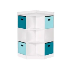 5pc Kids' Corner Cabinet Set With 4 Bins Set - RiverRidge Home -Kids’ Furniture Store GUEST 351cada8 5bfd 4050 b46a 47b023440f31